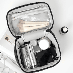 Cosmetiquera acolchada para viaje 