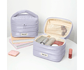 Cosmetiquera acolchada para viaje 