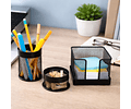 Set Organizador de Escritorio Metálico – 3 Piezas