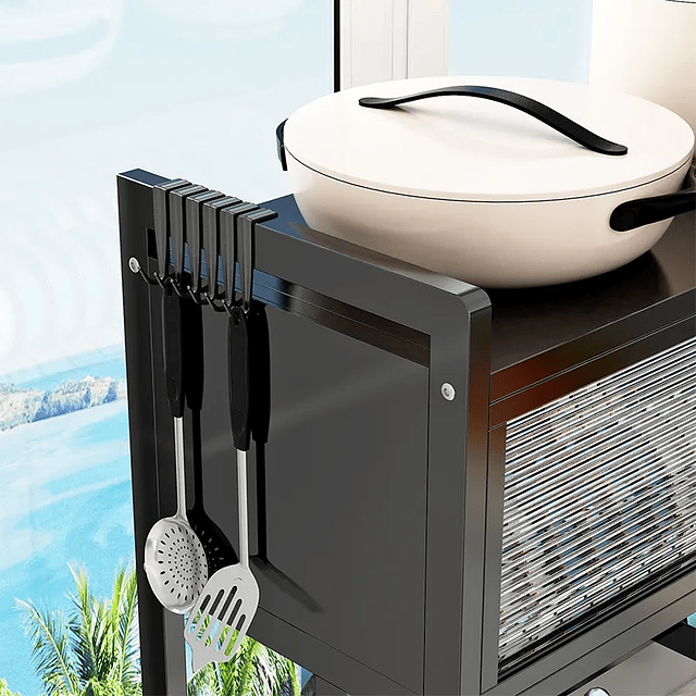 Escurridor secador sobre lavaplatos con puerta antipolvo