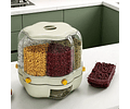 Dispensador De Granos Cereales Giratorio Cocina