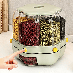 Dispensador De Granos Cereales Giratorio Cocina