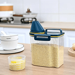 Dispensador y contenedor de alimentos con dosificador pequeño