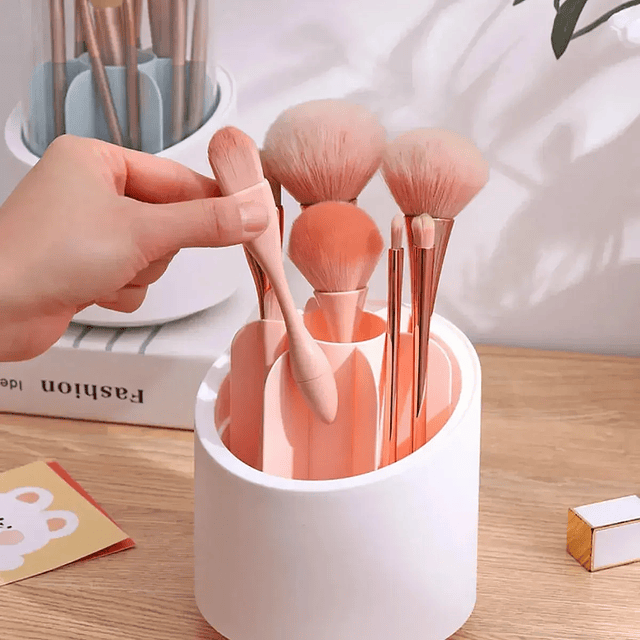 Organizador de Brochas de maquillaje 360