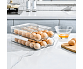 Organizador de huevos para refrigerador transparente