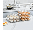 Organizador de huevos para refrigerador transparente