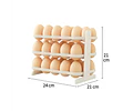 Organizador De Huevos 3 Niveles Plegable 60 huevos