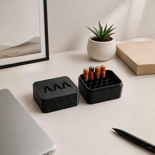 Almacenamiento de baterías y organizador de pilas AAA