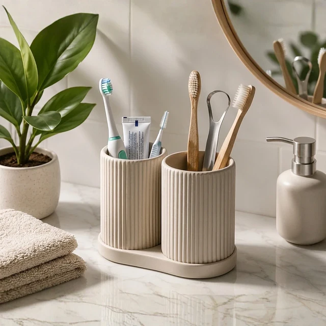 Organizador multifuncional, porta cepillos 
