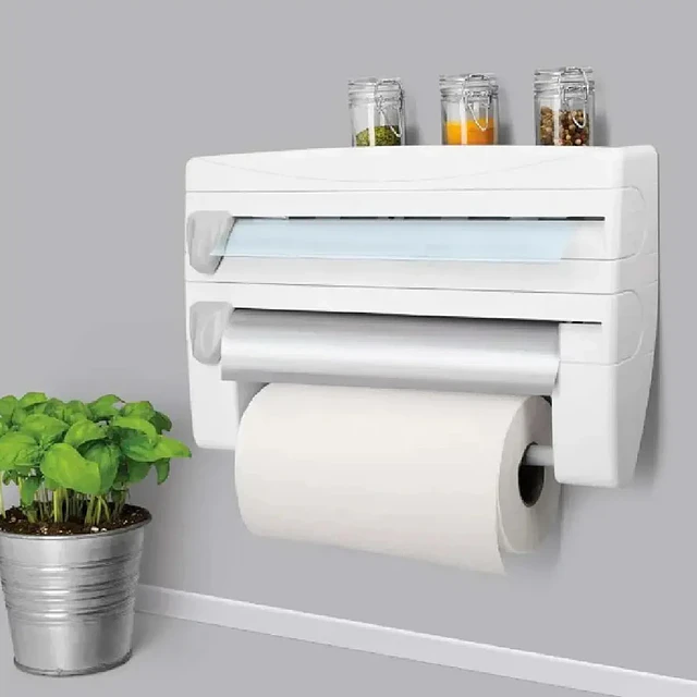 Dispensador de rollo de cocina 4 en 1