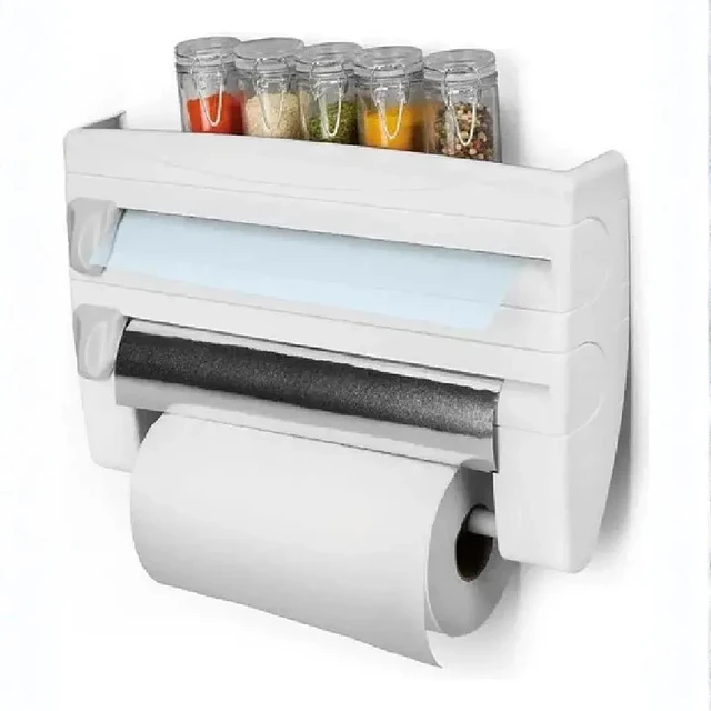 Dispensador de rollo de cocina 4 en 1