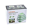 Organizador porta Comida Recipiente Hermético Silicona Plegable X4 Pzs