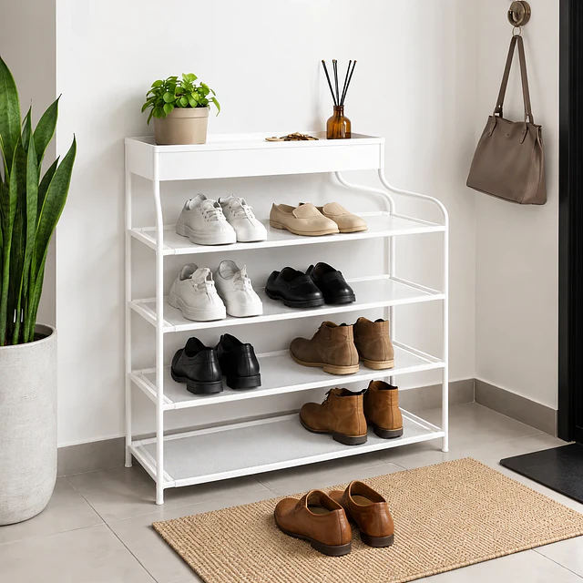 Organizador multifuncional rack recibidor zapatero 5 Niveles