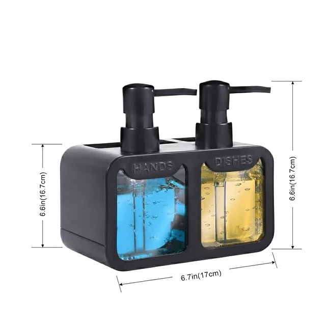 dispensador doble 2 en 1 para cocina