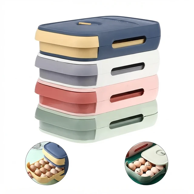 Organizador de Huevos tipo cajón nevera refrigerador