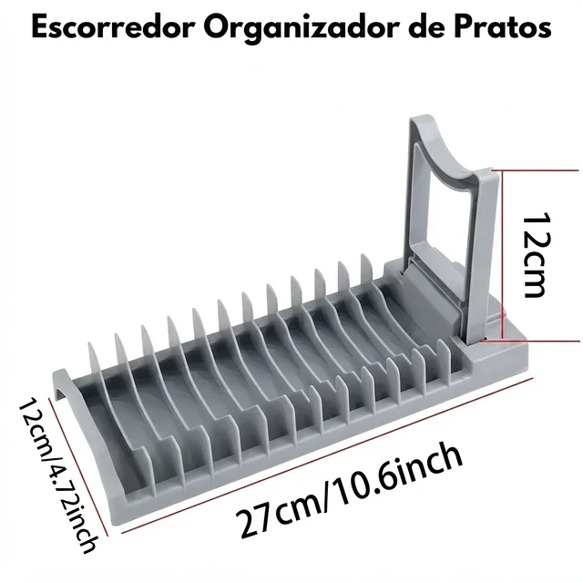 Escurridor De Platos Para Mesón Lavaplatos Secaplatos