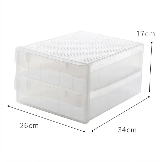 Organizador de Huevos de 3 Niveles para Nevera 60 Piezas