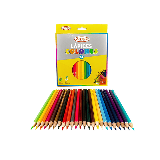 Lápices 24 colores Artel