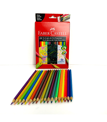 EcoLápices Colores Especiales Faber-Castell 18 colores