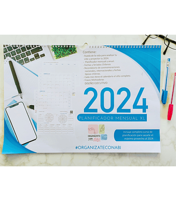Planificador 2024 XL Anillado Ejecutivo