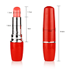 vibrador lapiz labial rojo