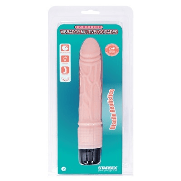 Vibrador Regulable 21x3.5cm Piel