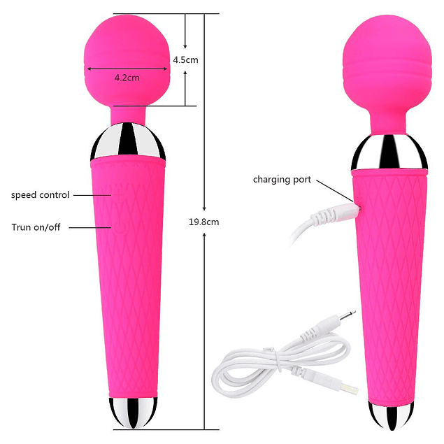 Vibrador Microfono Varita Magica USB