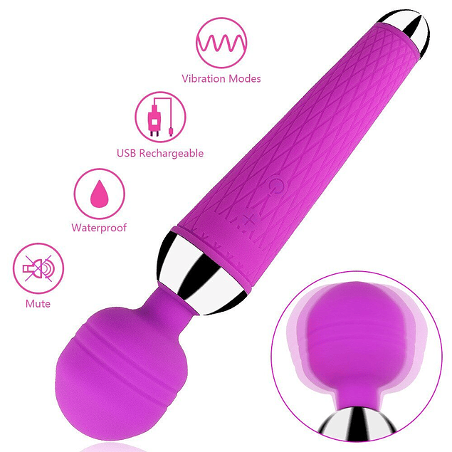 Vibrador Microfono Varita Magica USB