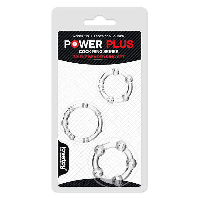 Set Anillos Erectores Transparentes Power Plus