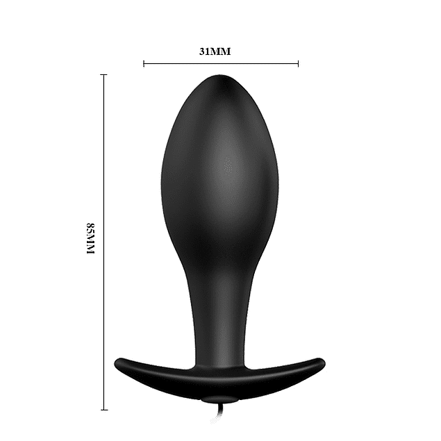 Plug Anal Vibrador Stimulation Balls Con Control