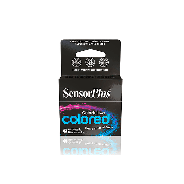 Preservativo Sensor Plus Colored x3