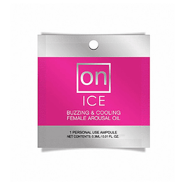 Aceite Excitante ON Efecto Frío Para Ella 0.3ml