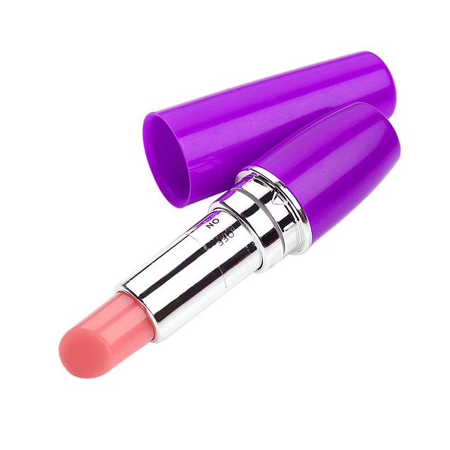 Vibrador Lapiz Labial Morado