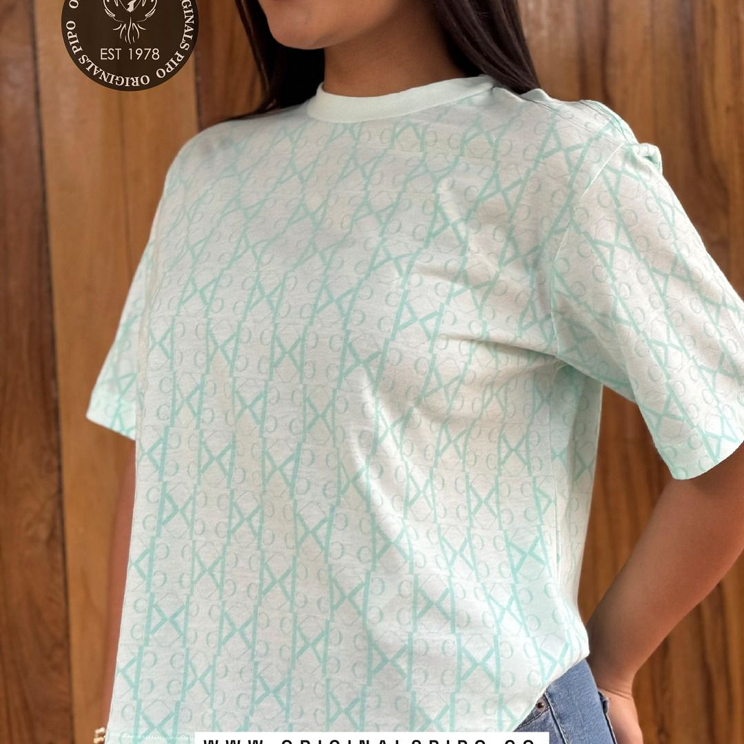 CAMISETA AOP BOXY VERDE 2