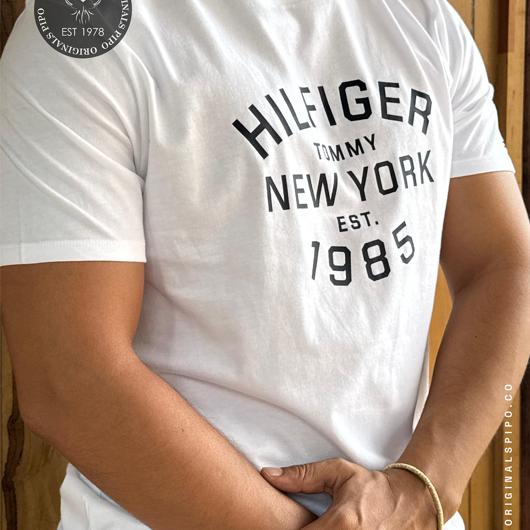 CAMISETA HILFIGER 1985 ATHLETIC WHITE 1