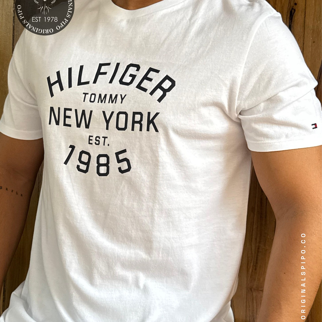 CAMISETA HILFIGER 1985 ATHLETIC WHITE 2