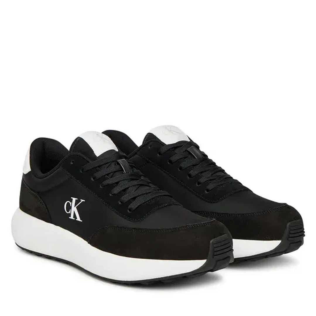 CK ATHLEISURE RUNNER LACEUP NY-SU BLACK-WHITE 1