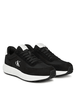 CK ATHLEISURE RUNNER LACEUP NY-SU BLACK-WHITE