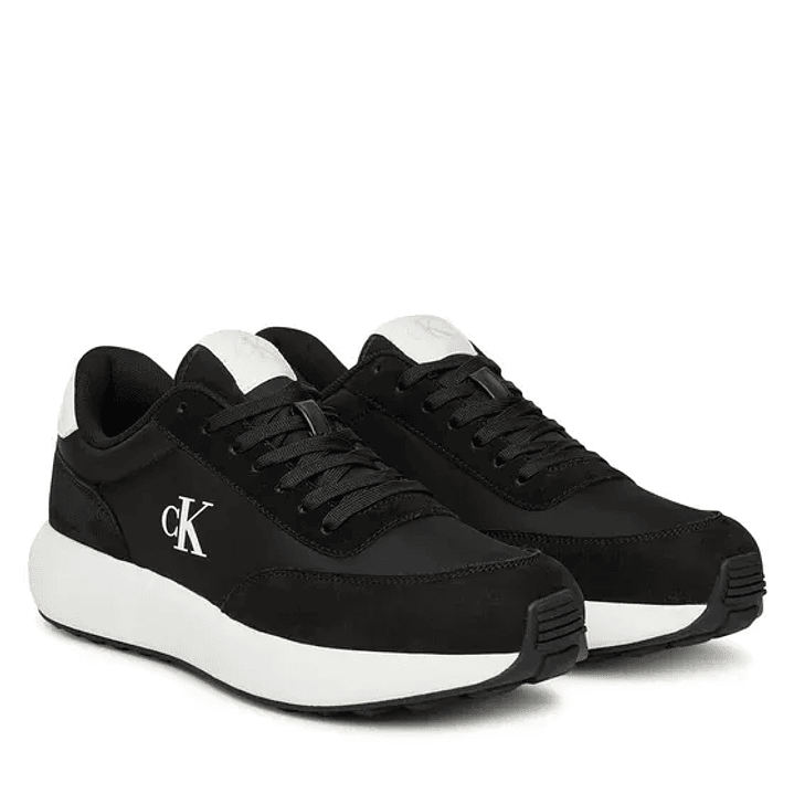 CK ATHLEISURE RUNNER LACEUP NY-SU BLACK-WHITE 1