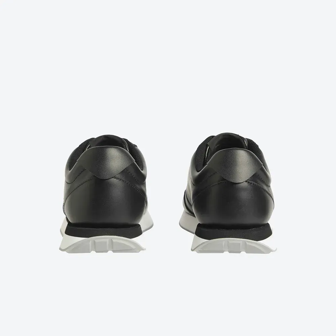 CK RETRO RUNNER LACEUP LTH MG BLACK-WHITE 3