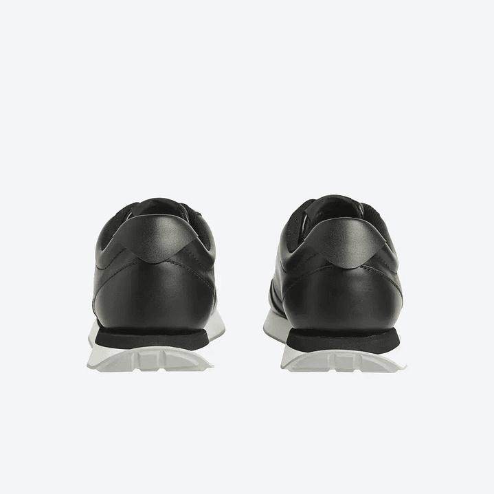 CK RETRO RUNNER LACEUP LTH MG BLACK-WHITE 3