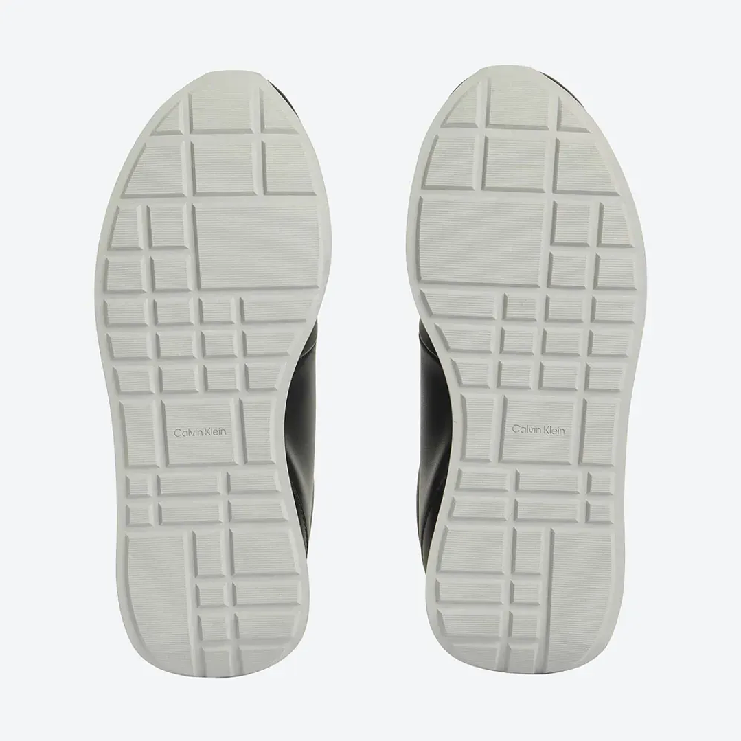 CK RETRO RUNNER LACEUP LTH MG BLACK-WHITE 4