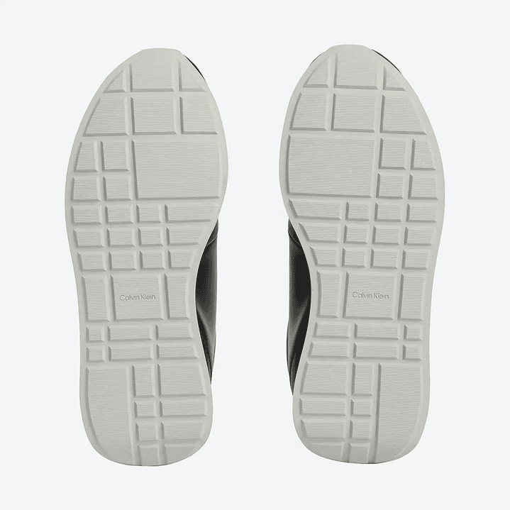 CK RETRO RUNNER LACEUP LTH MG BLACK-WHITE 4