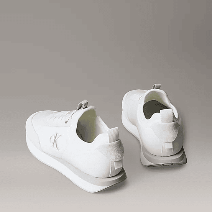 CK RETRO RUNNER SOCK NYLON MG WHITE 2