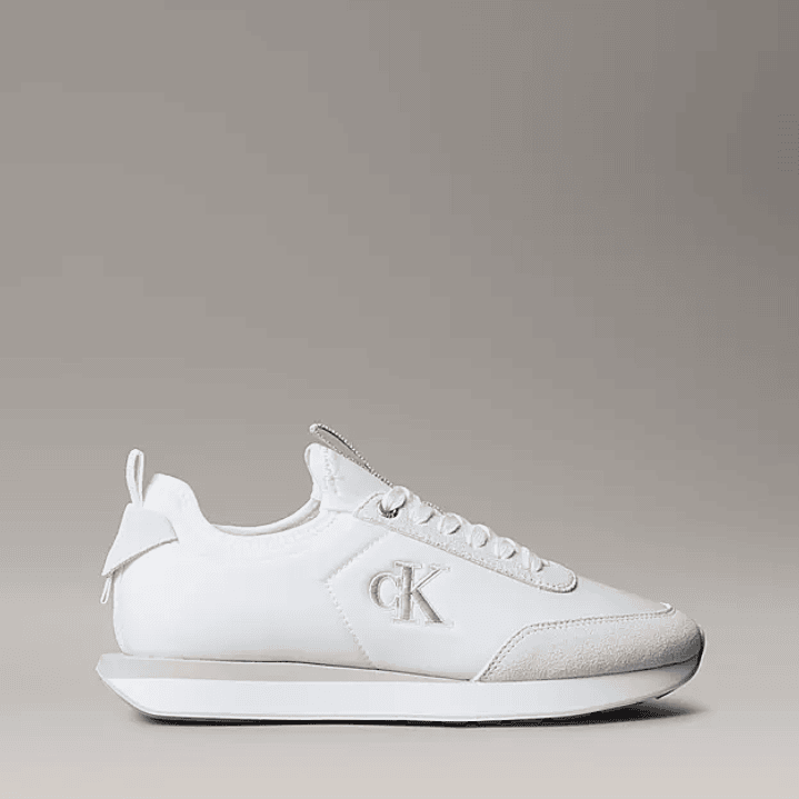 CK RETRO RUNNER SOCK NYLON MG WHITE 3