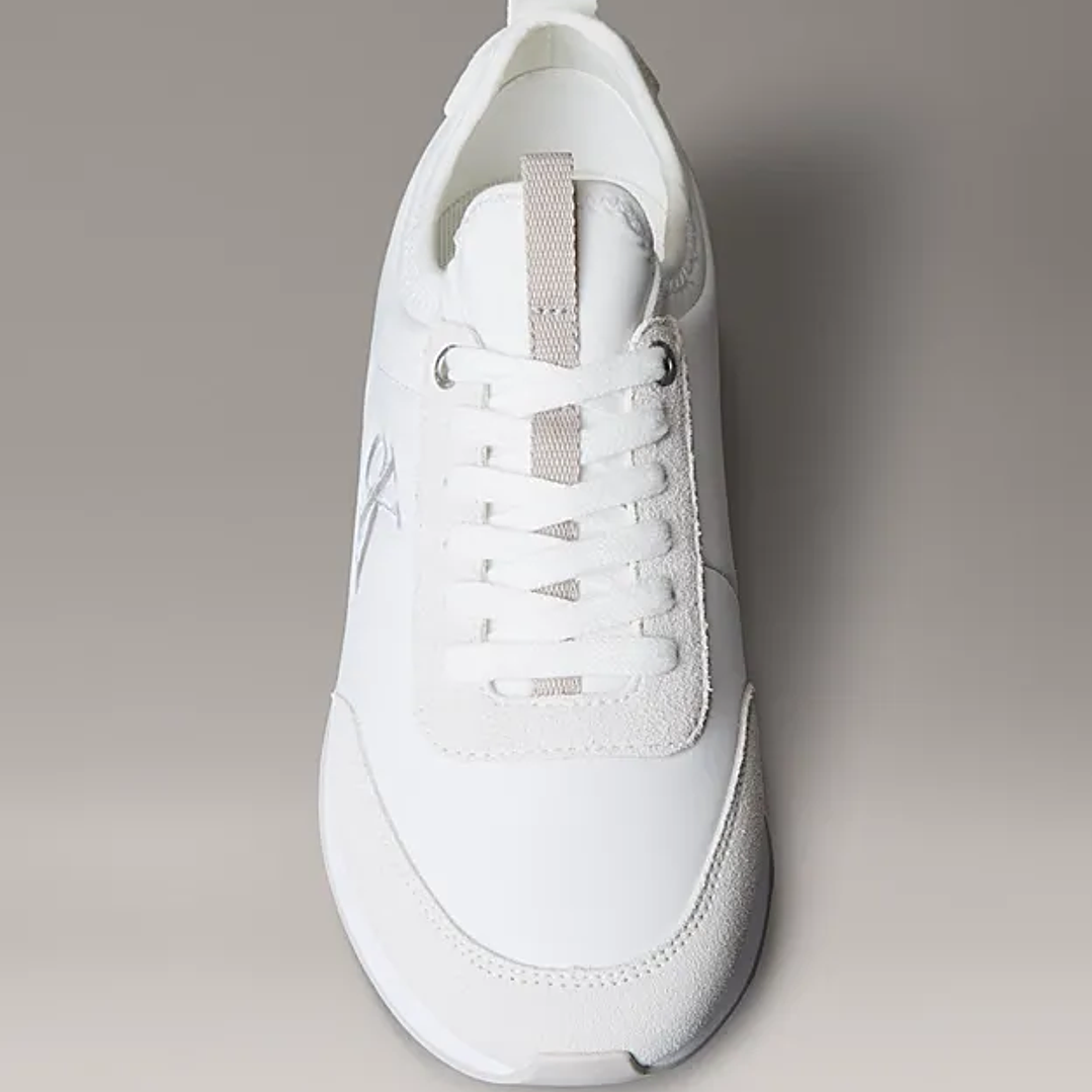 CK RETRO RUNNER SOCK NYLON MG WHITE 4