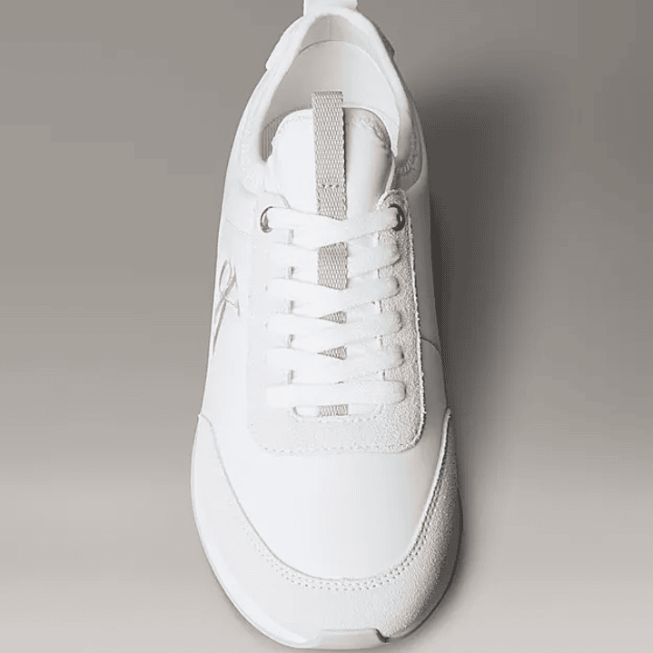 CK RETRO RUNNER SOCK NYLON MG WHITE 4