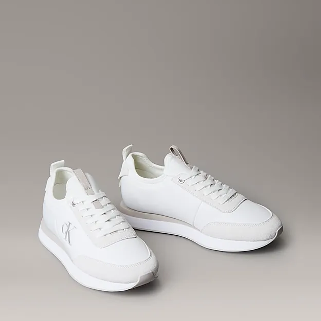 CK RETRO RUNNER SOCK NYLON MG WHITE 1