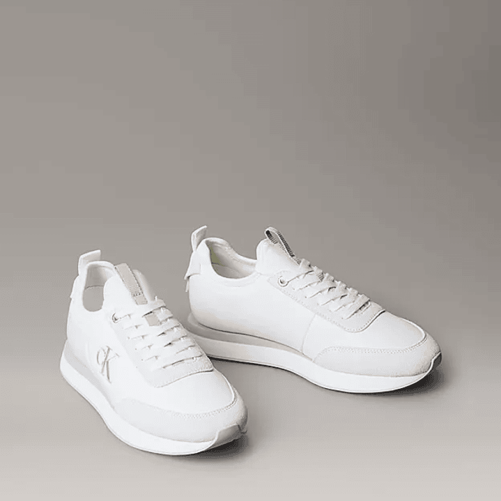 CK RETRO RUNNER SOCK NYLON MG WHITE 1