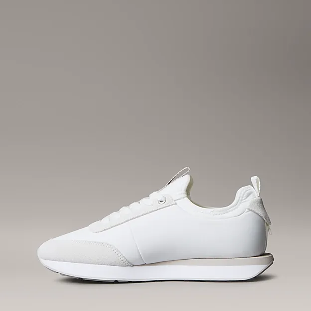 CK RETRO RUNNER SOCK NYLON MG WHITE 5